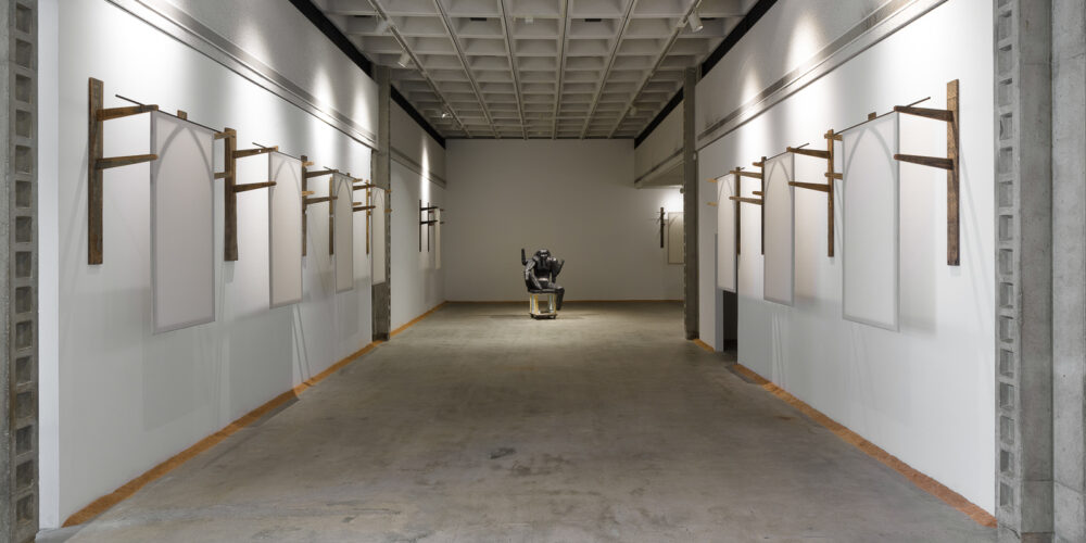 Lukas Geronimas, installation view, 2021. courtesy of the artist and Parker Gallery. photo: Jeff McLane.