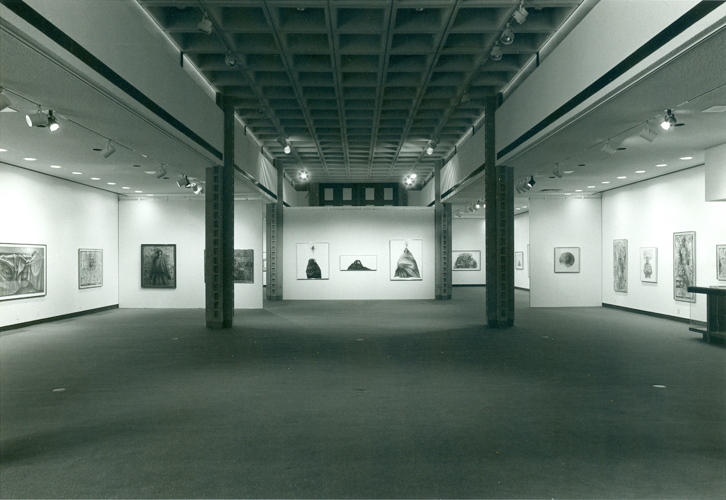 Installation view of “Charles White: Retrospective” curated by Josine Ianco-Starrels, 1977. Courtesy of The Los Angeles Municipal Art Gallery.