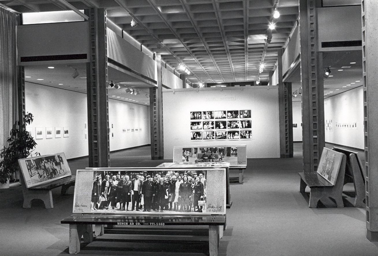 Installation view of juried exhibition "Multicultural Focus" curated by Josine Ianco-Starrels, 1981. Courtesy of The Los Angeles Municipal Art Gallery.