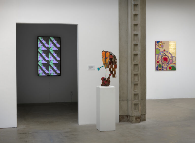 Caption: Installation view of Step & Repeat Courtesy of Los Angeles Municipal Art Gallery at Barnsdall Park Photo credit: Robert Wedemeyer