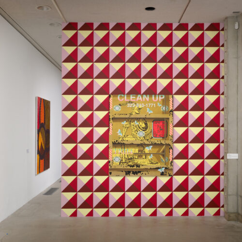 Caption: Installation view of Step & Repeat Courtesy of Los Angeles Municipal Art Gallery at Barnsdall Park Photo credit: Robert Wedemeyer