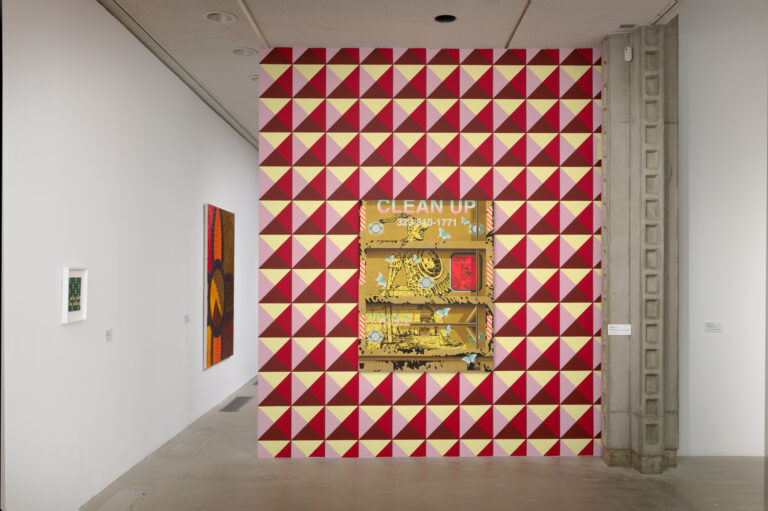 Caption: Installation view of Step & Repeat Courtesy of Los Angeles Municipal Art Gallery at Barnsdall Park Photo credit: Robert Wedemeyer