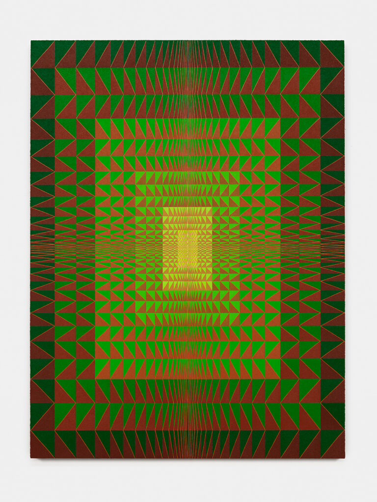 Brooklin A. Soumahoro, Window, Grn/Brn.1.24, 2024, Oil on linen, 96 x 72 inches