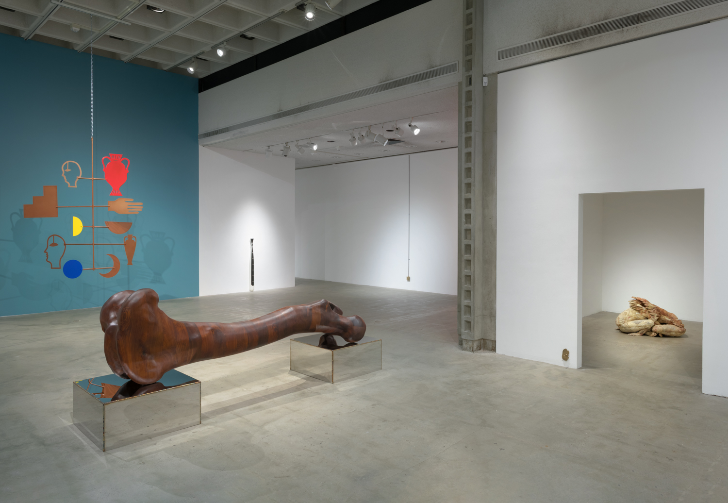 Installation view of Heavy Metal, Courtesy of the Los Angeles Municipal Art Gallery, photo by Robert Wedemeyer