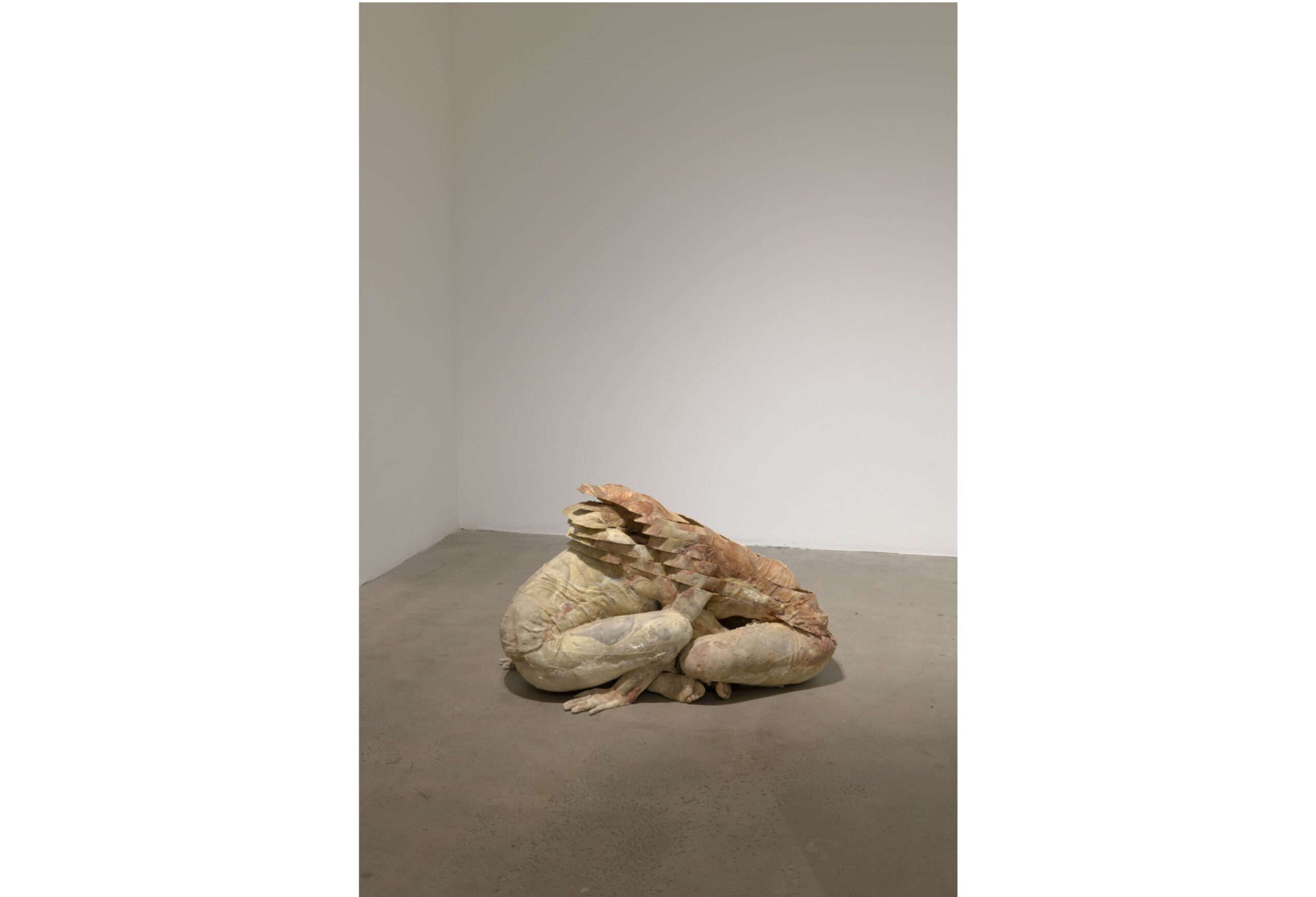 Katie Grinnan, Psychic Tectonic Glitch Body, 2018, Aggregate of Friendly Plastic and earth from Death Valley, 24 x 40 x 21 inches. Courtesy of the Los Angeles Municipal Art Gallery, photo by Robert Wedemeyer