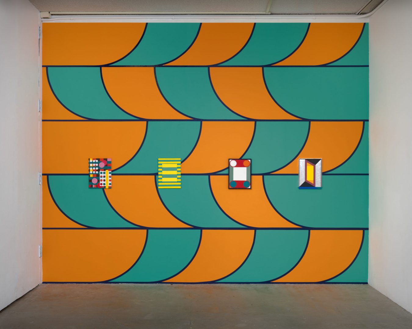 Installation view of Step and Repeat, 2025.